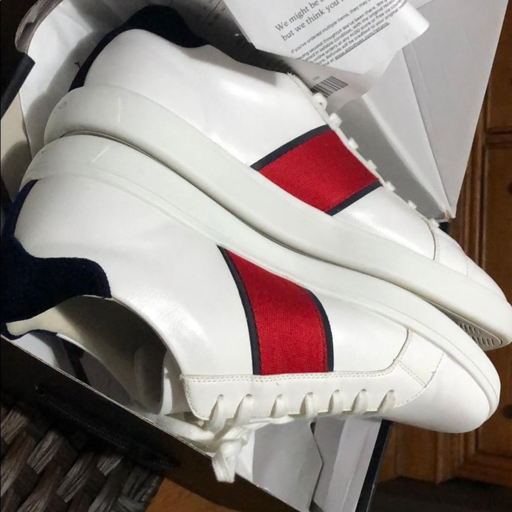 White Aldo Sneakers - Picture 2 of 3
